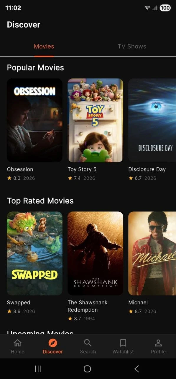 Movie Lists & Tracker screenshot